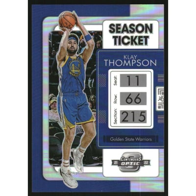 2021-22 Panini Contenders Optic Silver #21 Klay Thompson