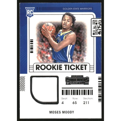 2021-22 Panini Contenders Rookie Ticket Swatches #14 Moses Moody