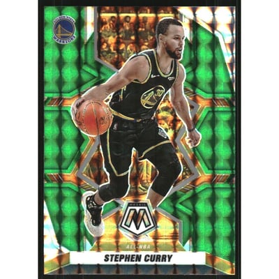 2021-22 Panini Mosaic Mosaic Green #284 Stephen Curry ALL