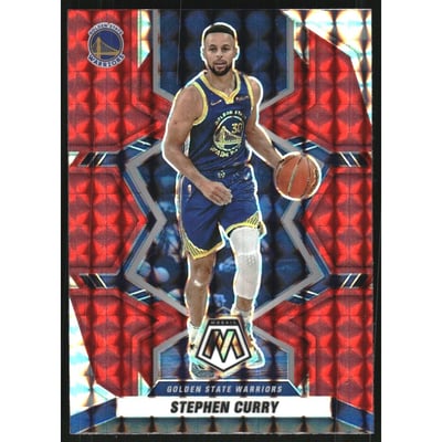 2021-22 Panini Mosaic Mosaic Red #101 Stephen Curry