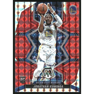 2021-22 Panini Mosaic Mosaic Red #205 Jonathan Kuminga