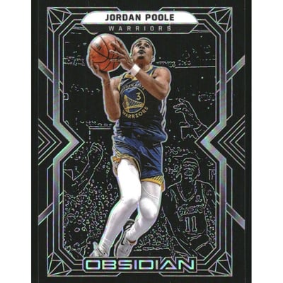 2021-22 Panini Obsidian #70 Jordan Poole