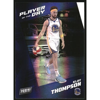 2021-22 Panini Player of the Day Double Rainbow #15 Klay Thompson