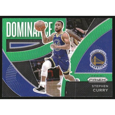 2021-22 Panini Prizm Dominance Prizms Green #14 Stephen Curry