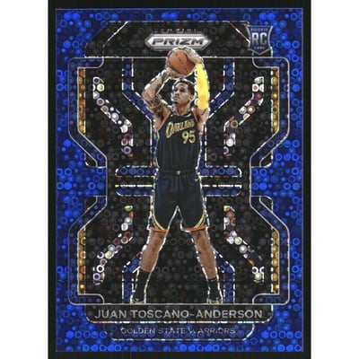 2021-22 Panini Prizm Prizms Fast Break Blue #295 Juan Toscano-Anderson