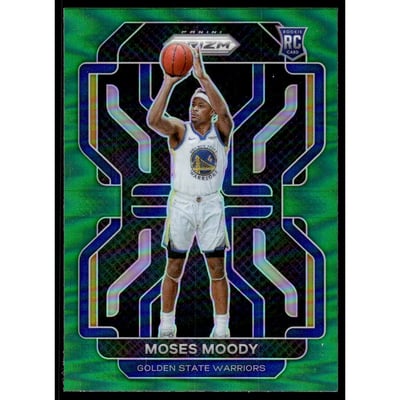2021-22 Panini Prizm Prizms Green #308 Moses Moody