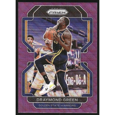 2021-22 Panini Prizm Prizms Purple Wave #123 Draymond Green