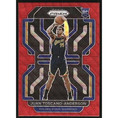 2021-22 Panini Prizm Prizms Ruby Wave #295 Juan Toscano-Anderson