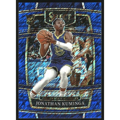 2021-22 Select Prizms Blue Shimmer #28 Jonathan Kuminga