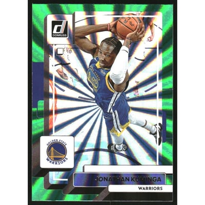2022-23 Donruss Holo Green Laser #179 Jonathan Kuminga
