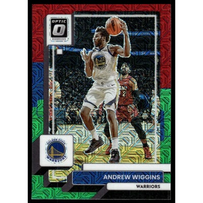 2022-23 Donruss Optic Choice Red and Green #84 Andrew Wiggins