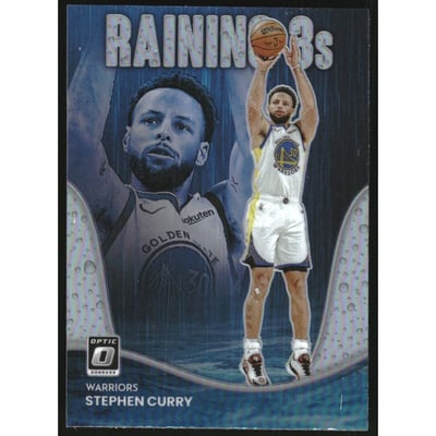 2022-23 Donruss Optic Raining 3s Holo #1 Stephen Curry