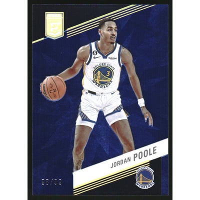 2022-23 Elite Blue #85 Jordan Poole