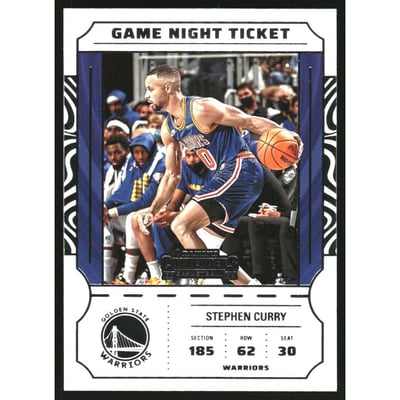 2022-23 Panini Contenders Game Night Ticket #5 Stephen Curry