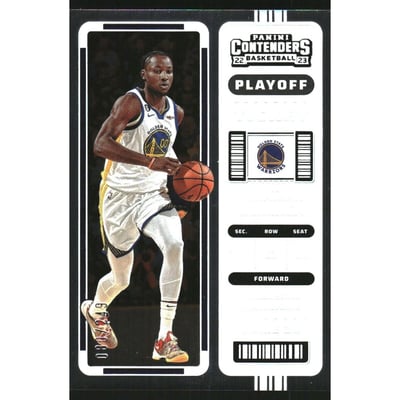 2022-23 Panini Contenders Playoff Ticket #38 Jonathan Kuminga