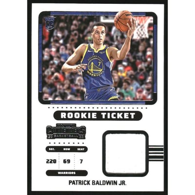 2022-23 Panini Contenders Rookie Ticket Swatches #36 Patrick Baldwin Jr.