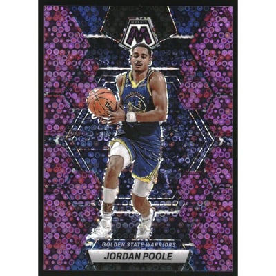 2022-23 Panini Mosaic Mosaic Fast Break Purple #7 Jordan Poole