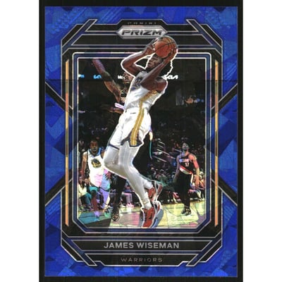 2022-23 Panini Prizm Prizms Blue Ice #100 James Wiseman