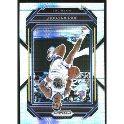 2022-23 Panini Prizm Prizms Hyper #102 Jordan Poole