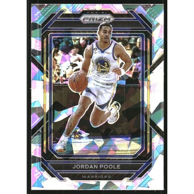 2022-23 Panini Prizm Prizms Ice #102 Jordan Poole