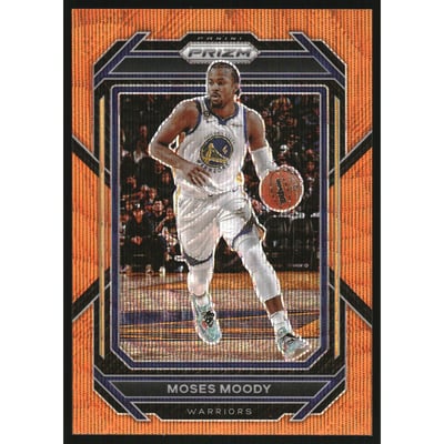 2022-23 Panini Prizm Prizms Orange Wave #103 Moses Moody