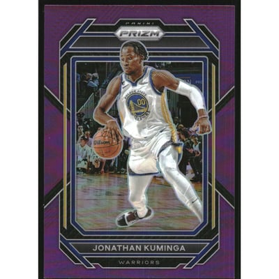 2022-23 Panini Prizm Prizms Purple #104 Jonathan Kuminga