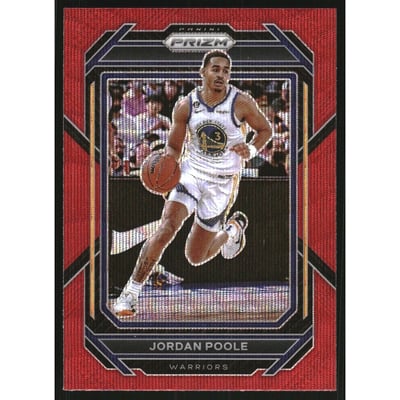 2022-23 Panini Prizm Prizms Ruby Wave #102 Jordan Poole