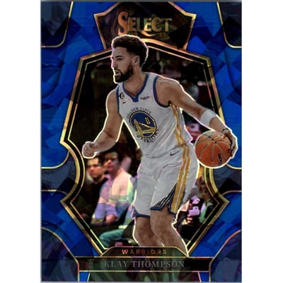 2022-23 Select Prizms Blue Cracked Ice #119 Klay Thompson