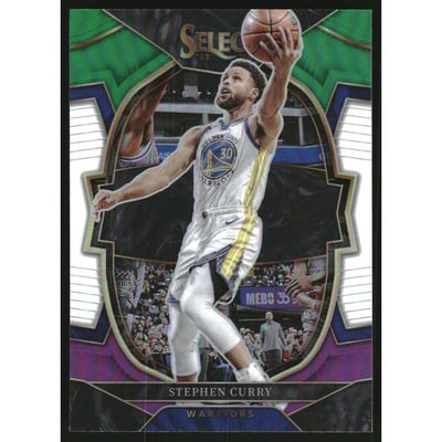 2022-23 Select Prizms Green White Purple #27 Stephen Curry
