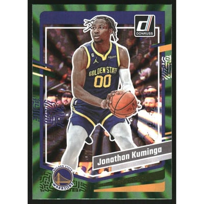 2023-24 Donruss Holo Green Laser #148 Jonathan Kuminga
