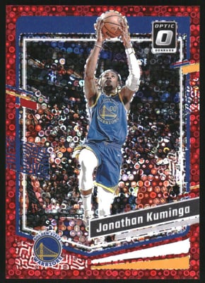 2023-24 Donruss Optic Fast Break Red #143 Jonathan Kuminga