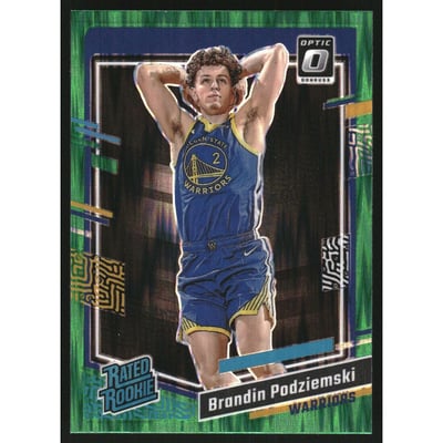 2023-24 Donruss Optic Green Shock #203 Brandin Podziemski RR