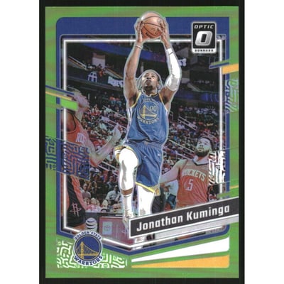2023-24 Donruss Optic Lime Green #143 Jonathan Kuminga