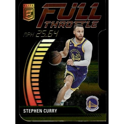 2023-24 Elite Full Throttle Orange Die Cut #9 Stephen Curry