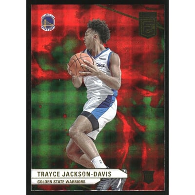 2023-24 Elite International Hyper Red and Green #247 Trayce Jackson-Davis