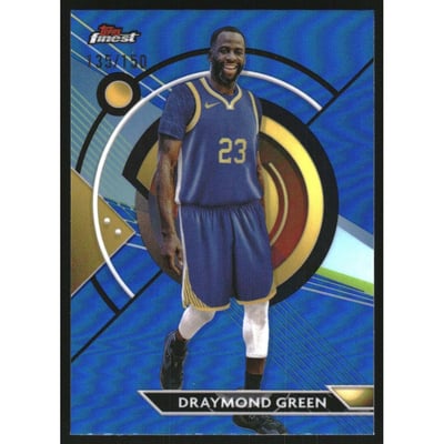 2023-24 Finest Blue Refractors #17 Draymond Green C