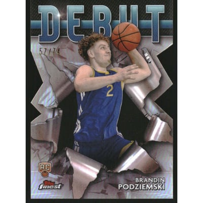 2023-24 Finest Debut Die-Cut Refractors #D11 Brandin Podziemski
