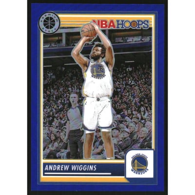2023-24 Hoops Premium Stock Blue Prizm #140 Andrew Wiggins