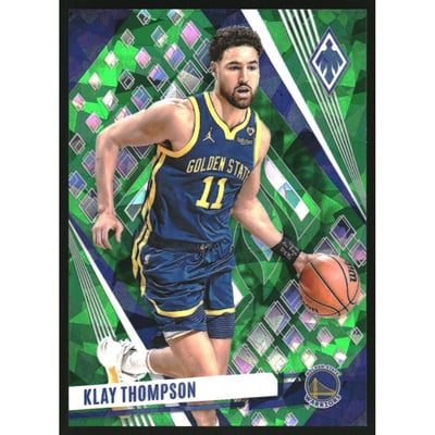 2023-24 Panini Phoenix Green Ice #164 Klay Thompson