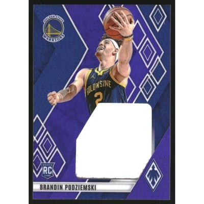 2023-24 Panini Phoenix Rookie Jumbo Memorabilia Purple #9 Brandin Podziemski
