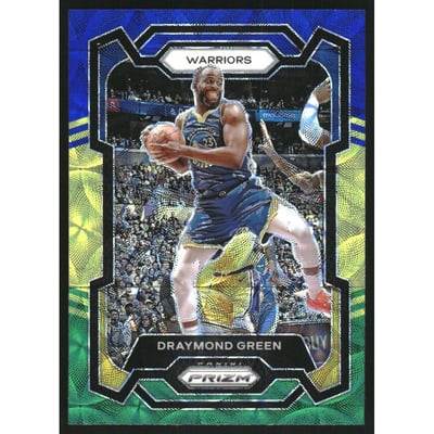 2023-24 Panini Prizm Prizms Choice Blue Yellow and Green #75 Draymond Green