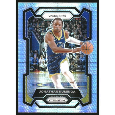 2023-24 Panini Prizm Prizms Hyper #48 Jonathan Kuminga