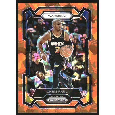2023-24 Panini Prizm Prizms Orange Ice #99 Chris Paul