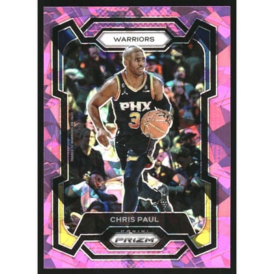 2023-24 Panini Prizm Prizms Pink Ice #99 Chris Paul