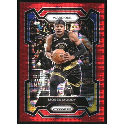 2023-24 Panini Prizm Prizms Red Seismic #228 Moses Moody