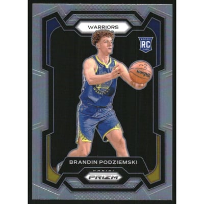 2023-24 Panini Prizm Prizms Silver #147 Brandin Podziemski