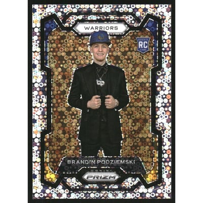 2023-24 Panini Prizm Rookie Variations Fast Break #147 Brandin Podziemski