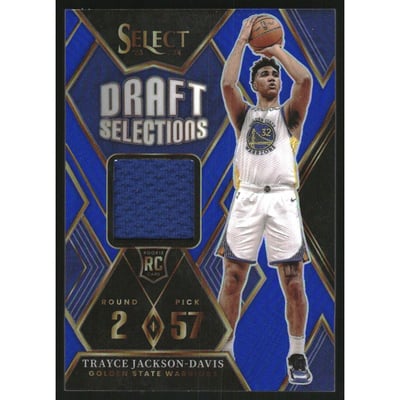 2023-24 Select Draft Selections Memorabilia Blue Prizms #27 Trayce Jackson-Davis