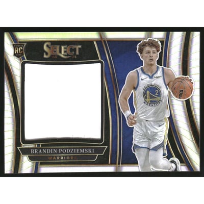 2023-24 Select Jumbo Rookie Swatches #14 Brandin Podziemski