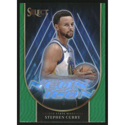 2023-24 Select Neon Icon Green Prizms #4 Stephen Curry